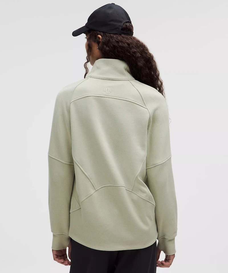 Scuba Oversized Funnel-Neck Half Zip *Long | Women's Hoodies & Sweatshirts