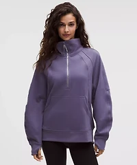 Scuba Oversized Funnel-Neck Half Zip *Long