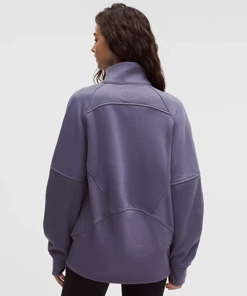 Scuba Oversized Funnel-Neck Half Zip *Long