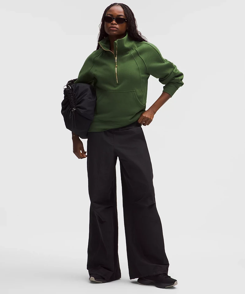Scuba Oversized Funnel-Neck Half Zip *Long | Women's Hoodies & Sweatshirts