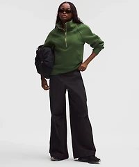 Scuba Oversized Funnel-Neck Half Zip *Long | Women's Hoodies & Sweatshirts