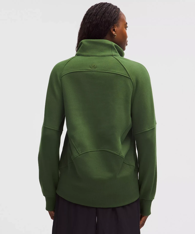 Scuba Oversized Funnel-Neck Half Zip *Long