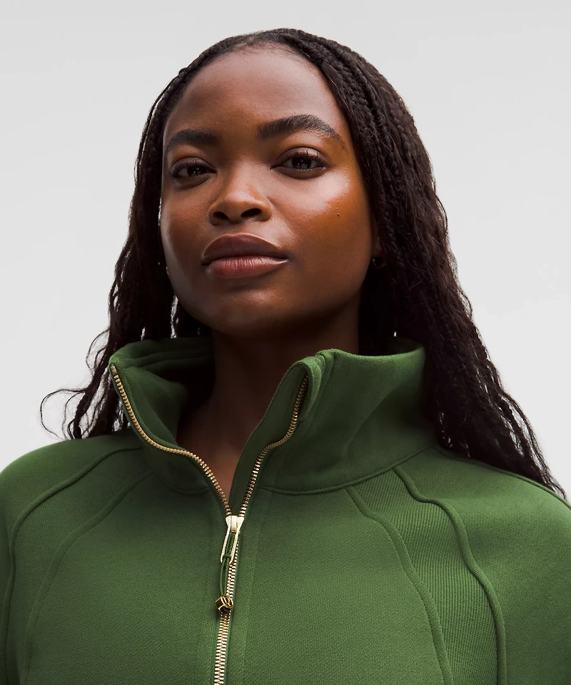 Scuba Oversized Funnel-Neck Half Zip *Long