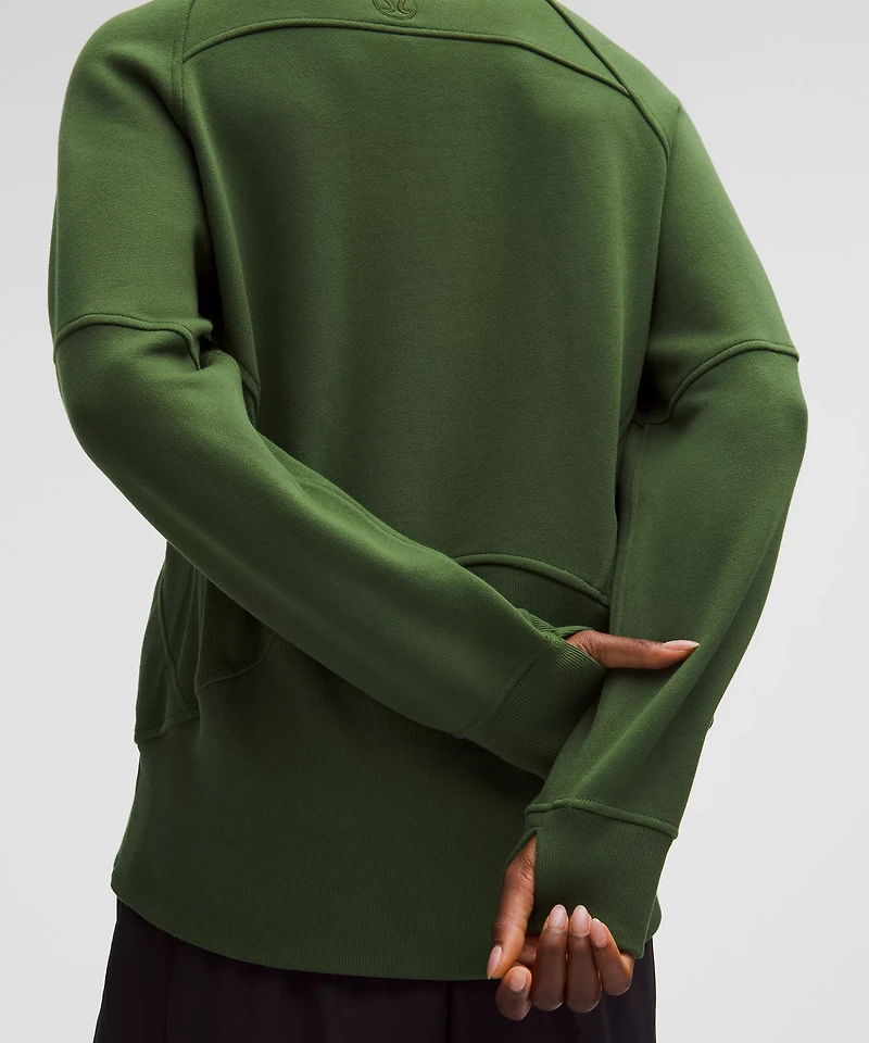 Scuba Oversized Funnel-Neck Half Zip *Long | Women's Hoodies & Sweatshirts