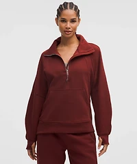 Scuba Oversized Funnel-Neck Half Zip *Long | Women's Hoodies & Sweatshirts