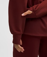 Scuba Oversized Funnel-Neck Half Zip *Long | Women's Hoodies & Sweatshirts