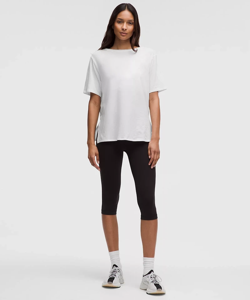 Relaxed-Fit Boatneck T-Shirt | Women's Short Sleeve Shirts & Tee's