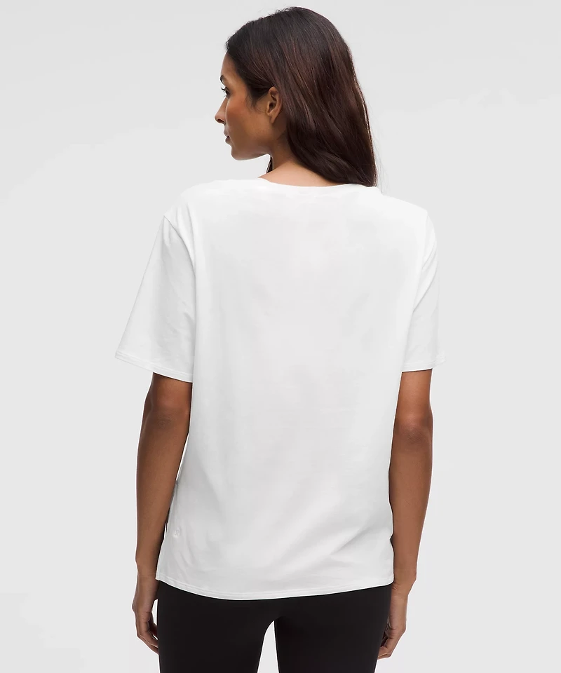 Relaxed-Fit Boatneck T-Shirt | Women's Short Sleeve Shirts & Tee's