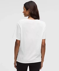 Relaxed-Fit Boatneck T-Shirt | Women's Short Sleeve Shirts & Tee's