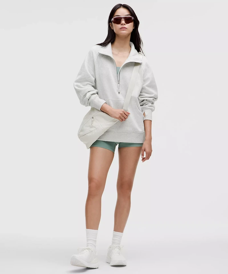 Scuba Oversized Funnel-Neck Half Zip *Long | Women's Hoodies & Sweatshirts
