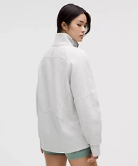 Scuba Oversized Funnel-Neck Half Zip *Long | Women's Hoodies & Sweatshirts