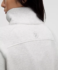 Scuba Oversized Funnel-Neck Half Zip *Long | Women's Hoodies & Sweatshirts