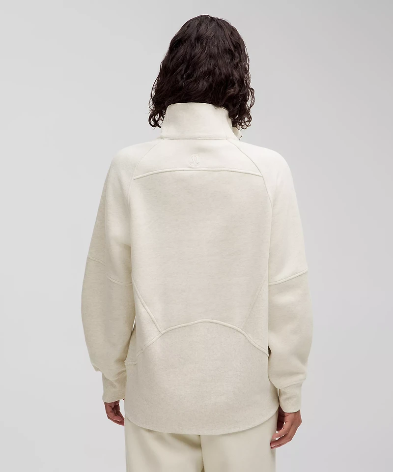 Scuba Oversized Funnel-Neck Half Zip *Long | Women's Hoodies & Sweatshirts