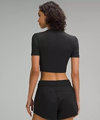 Hold Tight Straight-Hem Cropped T-Shirt | Women's Short Sleeve Shirts & Tee's