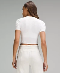 Hold Tight Straight-Hem Cropped T-Shirt