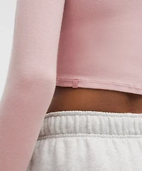 Hold Tight Straight-Hem Cropped Long-Sleeve Shirt | Women's Long Sleeve Shirts