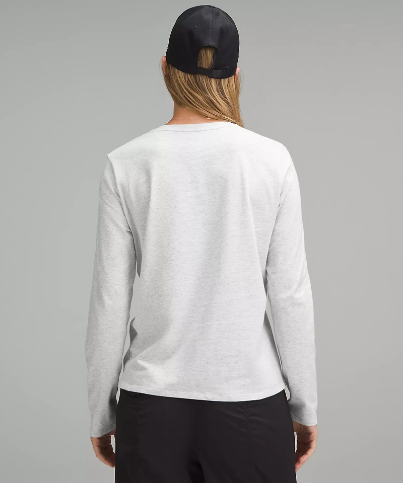 Organic Cotton Crewneck Long-Sleeve Shirt | Women's Long Sleeve Shirts