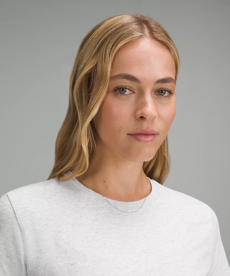 Organic Cotton Straight-Hem Crewneck T-Shirt