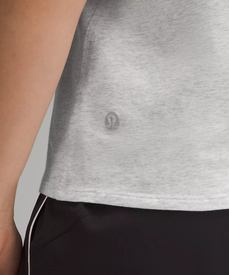 Organic Cotton Straight-Hem Crewneck T-Shirt