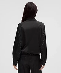 Stretch Satin Nylon Jacket | Women's Coats & Jackets