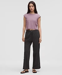 Cinch-Back Short-Sleeve Shirt