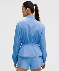 UV-Protective Cinch-Waist Running Jacket | Women's Coats & Jackets
