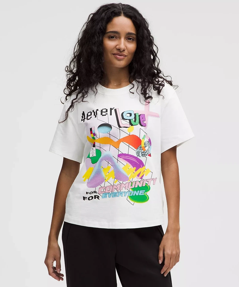 Relaxed-Fit Cotton Jersey T-Shirt *Pride | Women's Short Sleeve Shirts & Tee's