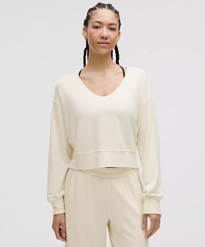 BeCalm Scoop-Neck Pullover | Women's Long Sleeve Shirts