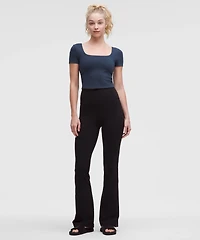 Wunder Under SmoothCover Square-Neck T-Shirt | Women's Short Sleeve Shirts & Tee's