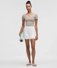 Wunder Under SmoothCover Square-Neck T-Shirt | Women's Short Sleeve Shirts & Tee's