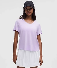 Modal-Silk Twist-Back Short-Sleeve Shirt | Women's Short Sleeve Shirts & Tee's