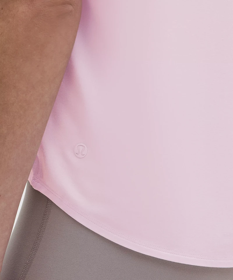 Modal-Silk Twist-Back Short-Sleeve Shirt