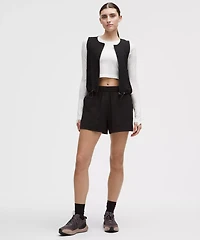 Grid-Texture Hiking Cargo Vest