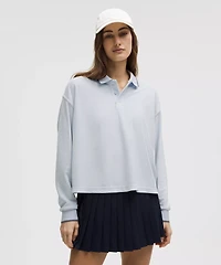 Cotton Terry Relaxed-Fit Polo Shirt | Women's Shirts