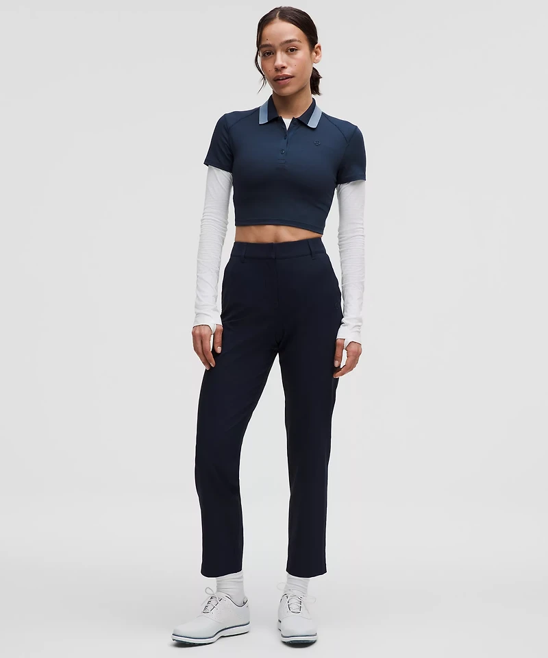 Pique Slim-Fit Cropped Polo Shirt | Women's Shirts