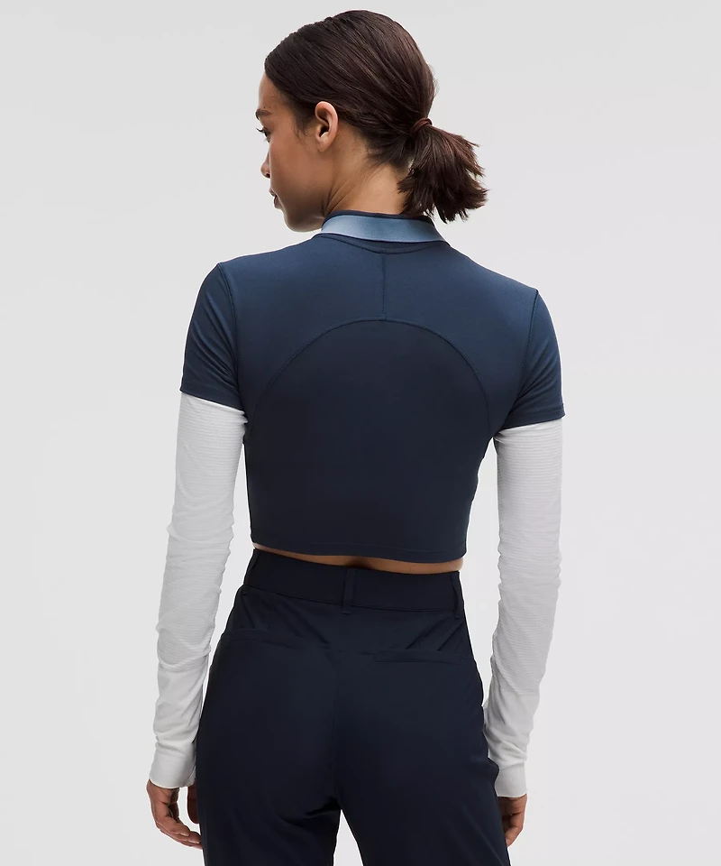 Pique Slim-Fit Cropped Polo Shirt | Women's Shirts