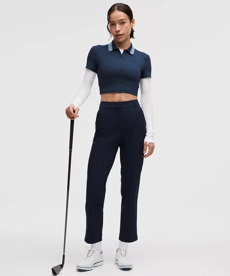 Pique Slim-Fit Cropped Polo Shirt | Women's Shirts