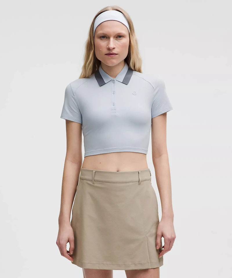Pique Tight-Fit Cropped Polo Shirt | Women's Shirts