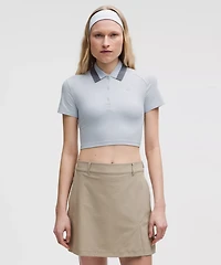 Pique Tight-Fit Cropped Polo Shirt | Women's Shirts