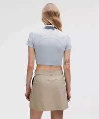 Pique Tight-Fit Cropped Polo Shirt | Women's Shirts