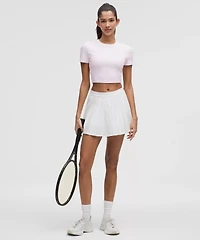 Tight-Fit Cropped Shelf-Bra T-Shirt *Light Support, B/C Cup | Women's Short Sleeve Shirts & Tee's