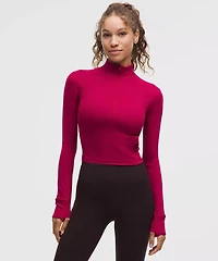 It's Rulu Ribbed Cropped Half Zip *Updated