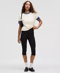 Ribbed Cotton Tipped T-Shirt | Women's Short Sleeve Shirts & Tee's