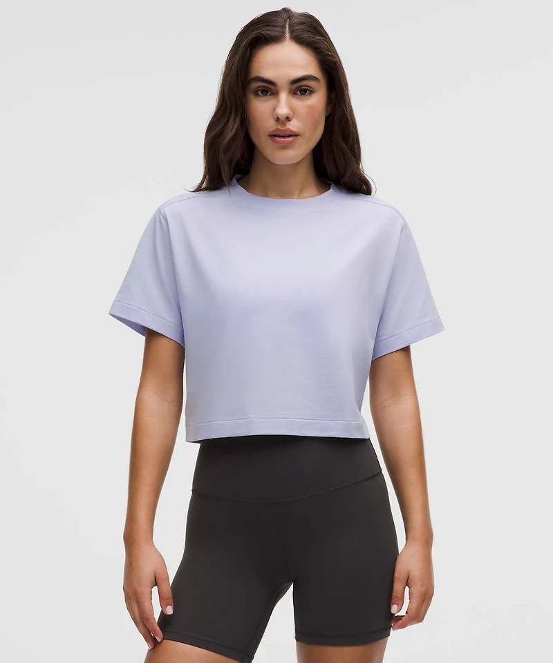 All Yours Organic Cotton Cropped T-Shirt | Women's Short Sleeve Shirts & Tee's