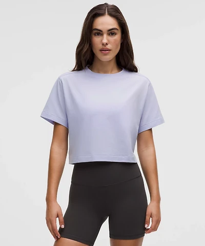 All Yours Organic Cotton Cropped T-Shirt | Women's Short Sleeve Shirts & Tee's