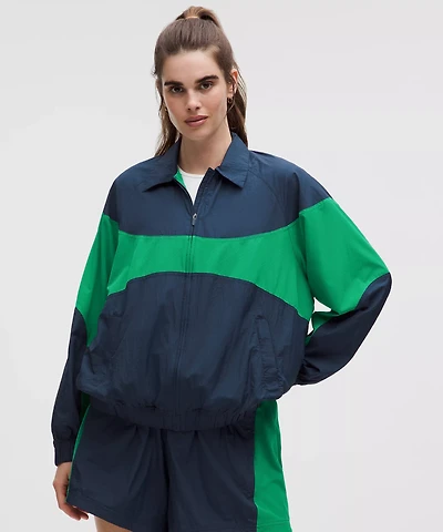 Nylon Collared Jacket *Retro Remix Set | Women's Coats & Jackets