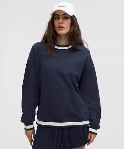 Perfectly Oversized Ringer Crew | Women's Hoodies & Sweatshirts