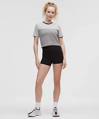 Seamless Classic-Fit Mariner Stripe Cropped T-Shirt