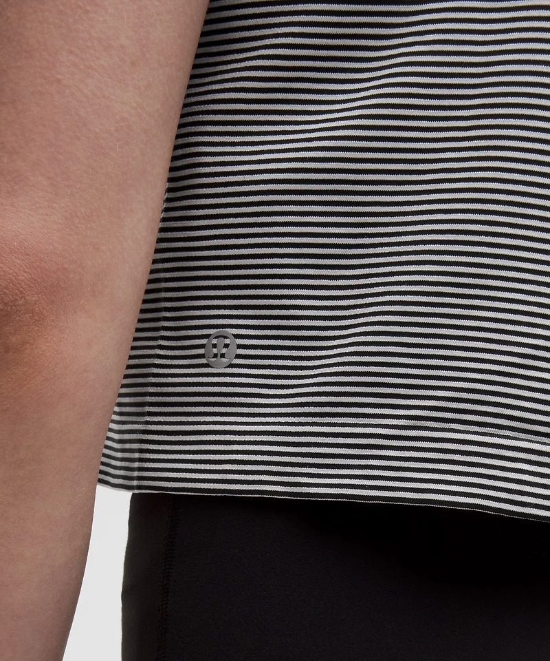 Seamless Classic-Fit Mariner Stripe Cropped T-Shirt