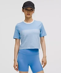 Seamless Classic-Fit Mariner Stripe Cropped T-Shirt | Women's Short Sleeve Shirts & Tee's